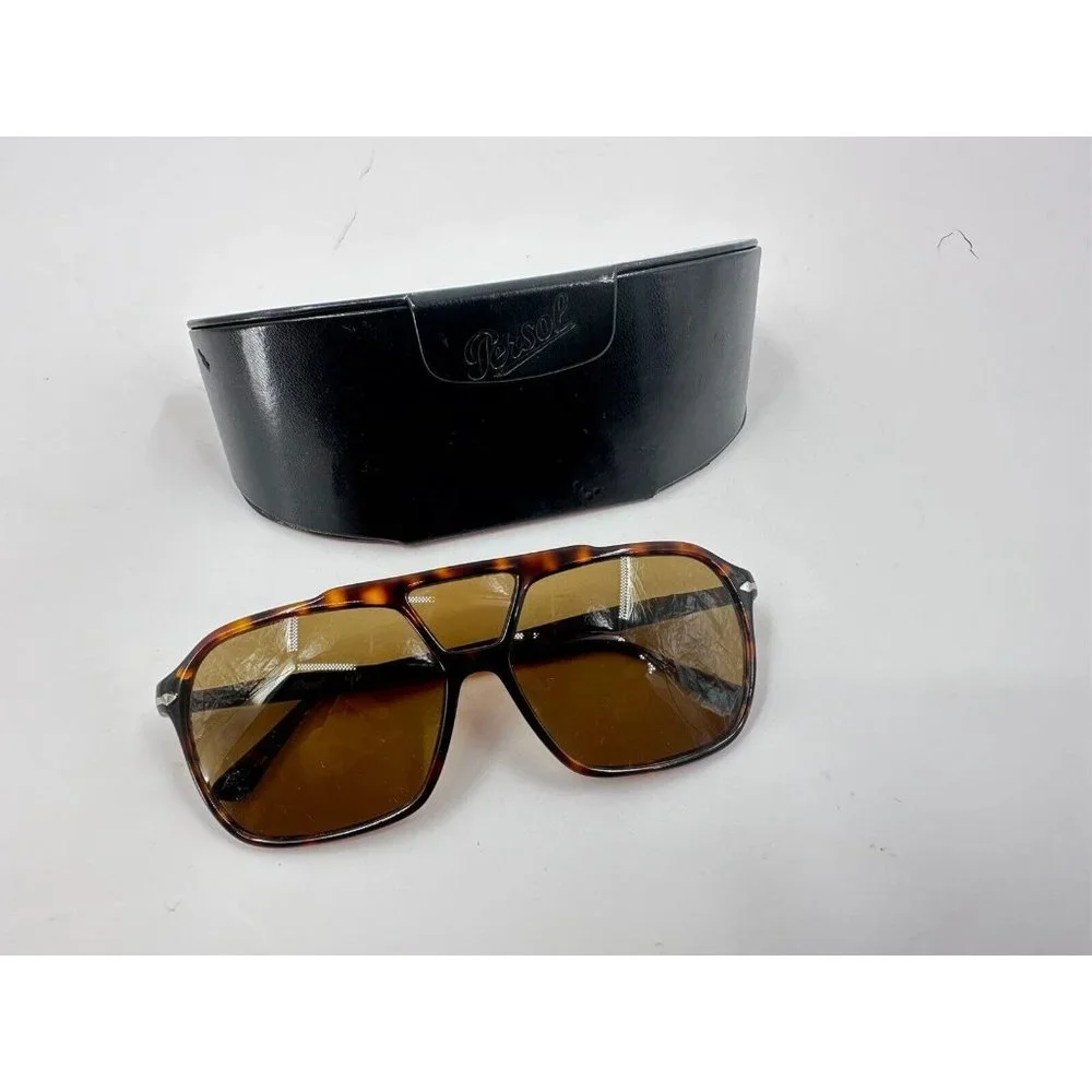 PERSOL PO3223S 24 53 Havana Square Men's 59 mm Sunglasses (AB)